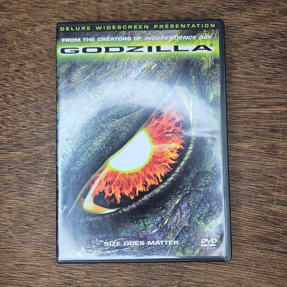 Godzilla DVD 1998 Deluxe Widescreen Presentation Matthew Broderick Jean Reno EUC
